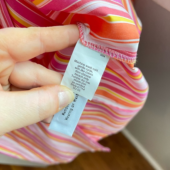 J. Crew Striped Orange and Pink Button Down Shirt! - Picture 6 of 8